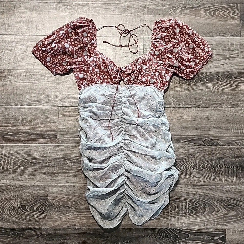 Free People "Tessa" floral Mini Dress - Picture 3 of 6
